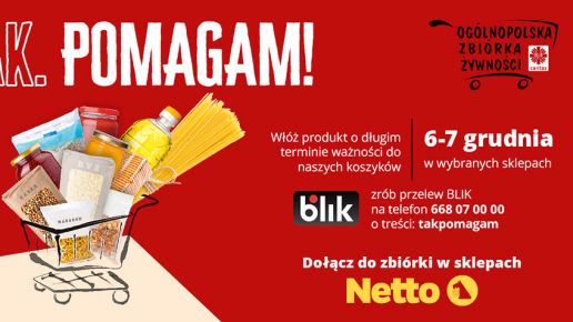 Netto po raz kolejny partnerem świątecznej zbiórki Caritas Polska „Tak. Pomagam!”