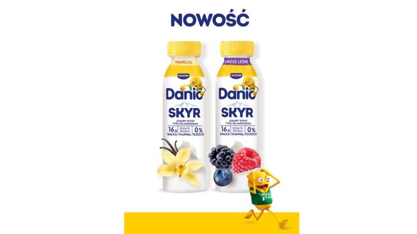 Danone debiutuje w nowej kategorii. Danio Skyr jogurt pitny typu islandzkiego już na półkach sklepowych