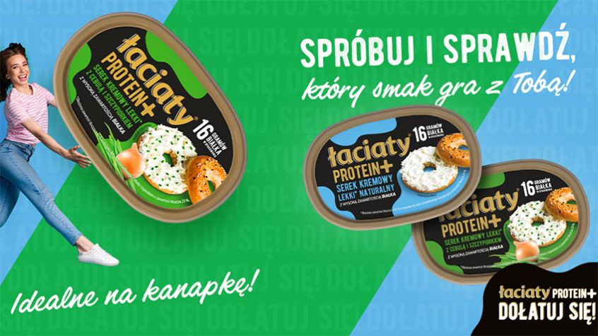 Serki kremowe Łaciate Protein+. Nowa, lżejsza propozycja od Mlekpolu dla miłośników zdrowego stylu życia