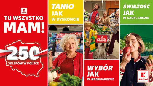 Kaufland świętuje zbliżające się otwarcie 250. sklepu. Kampania „Tu wszystko mam!” z mocą konkursów dla klientów