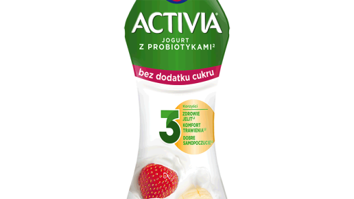 Activia rozwija ofertę jogurtów pitnych bez dodatku cukru