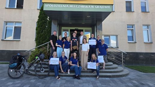 Wspólna droga w szczytnym celu. Rafał i Szymon z fundacji Naszpikowani odwiedzili Mlekpol