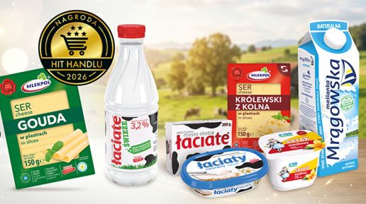 Produkty Mlekpolu wśród bestsellerów raportu „Hit Handlu”