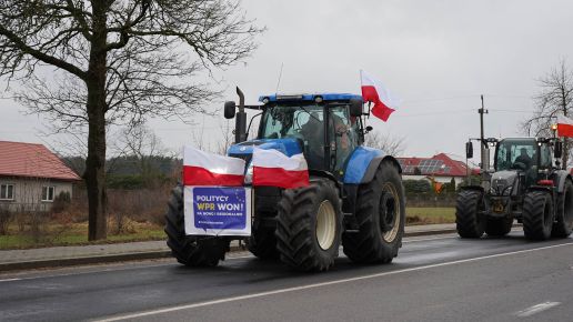 Protest rolników w Gończycach