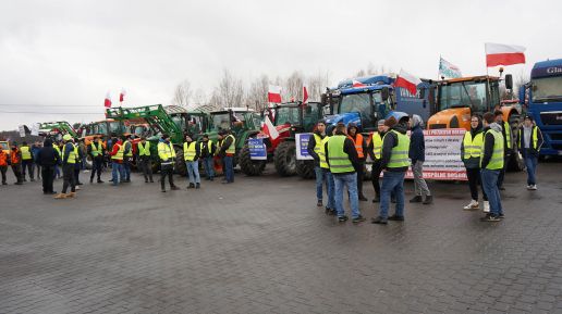 Protest rolników w Gończycach