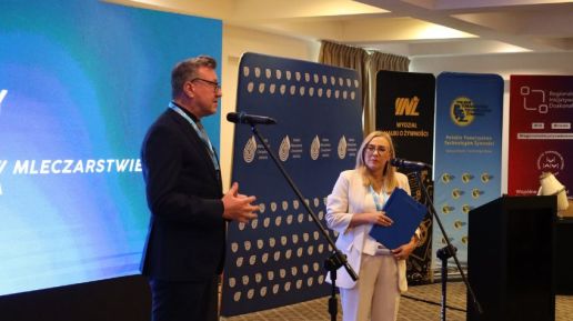 prof. dr hab. Jerzy Przyborowski Rektor UWM oraz prof. dr hab. inż. Justyna Żulewska Dziekan Wydziału o Żywności UWM