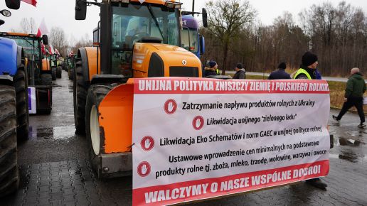 Protest rolników w Gończycach