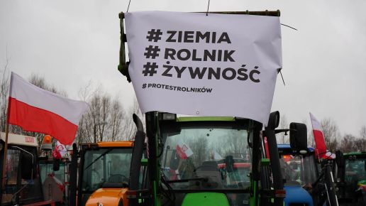 Protest rolników w Gończycach