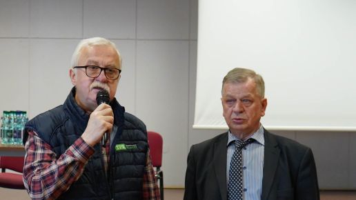 Prezes OSM Garwolin Waldemar Paziewski oraz Krzysztof Wróblewski Redaktor Naczelny Polski Rolnej