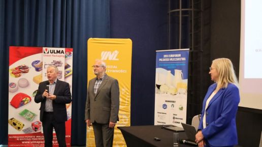 Prezes KSM Tadeusz Proczek, Marek Dyba Powiatowe Centrum Kształcenia Zawodowego, prof. Sylwia Tarczyńska UWM Olsztyn
